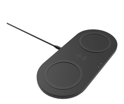 Ładowarka i akumulator BELKIN Ładowarka bezprzewodowa podwójna 15W czarna WIZ008vfBK